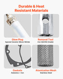 8V kvēlsveces remonta komplekts dīzeļa apsildes ierīcei ar aizdedzes spraudni un atomizācijas sietu, saderīgs ar 2 kW / 5 kW / 8 kW dīzeļa gaisa sildītāju modeļiem automašīnām, kravas auto un laivām