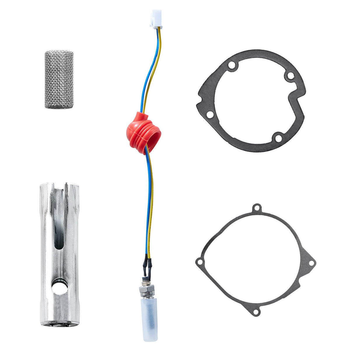 8V Glow Plug Repair Kit for Diesel Heater with Ignition Plug and Atomizing Mesh, Compatible with 2 kW / 5 kW / 8 kW Diesel Air Heater Models for Cars, Trucks and Boats