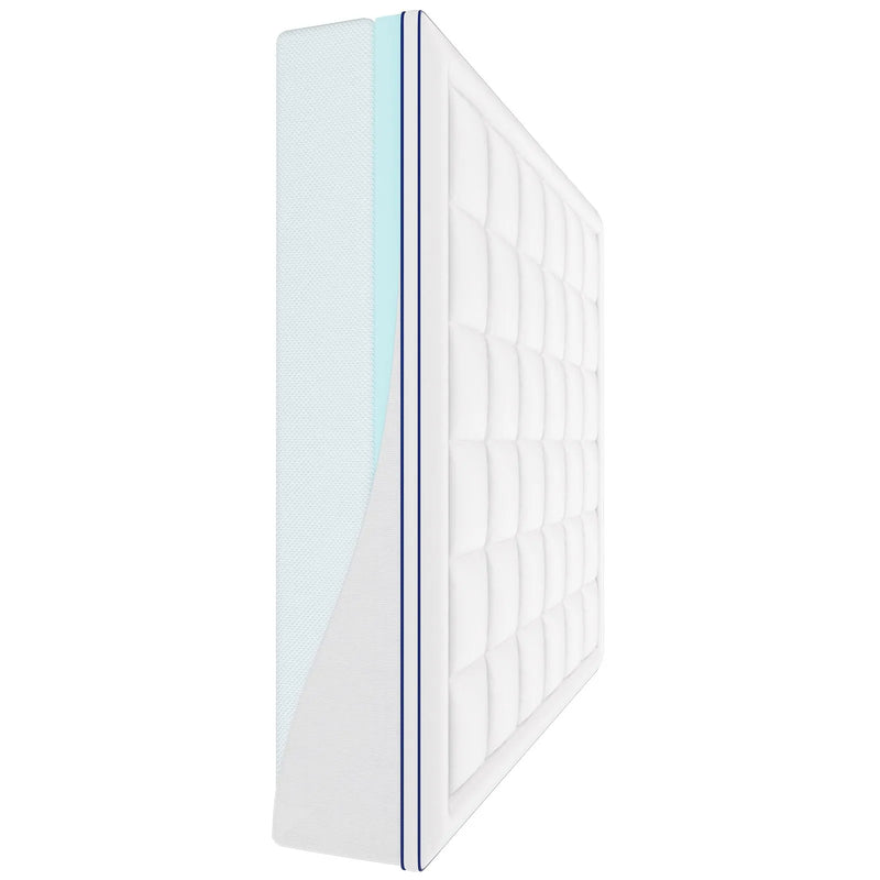 VEVOR matrača virsmatracis King izmērs 1930 x 2032 x 101,6 mm ar atmiņas putām un šķiedru pildījumu 101,6 mm biezums - ZEMLETES.LV