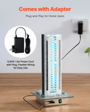 VEVOR 30 cm HVAC gaisa attīrītājs visai mājai, 24 W, ar gaismu, PCO oglekļa tehnolo