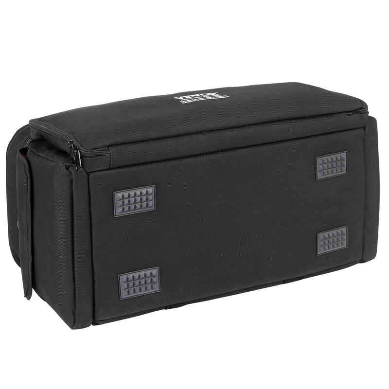 VEVOR DJ kabeļu soma, 1200D Oxford audums, ar 9 izņemamiem nodalījumiem, pleca siksnu (1,5 m), plastmasas pamatni, 60 × 30 × 32 cm, DJ aprīkojumam un mūzikas aksesuāriem