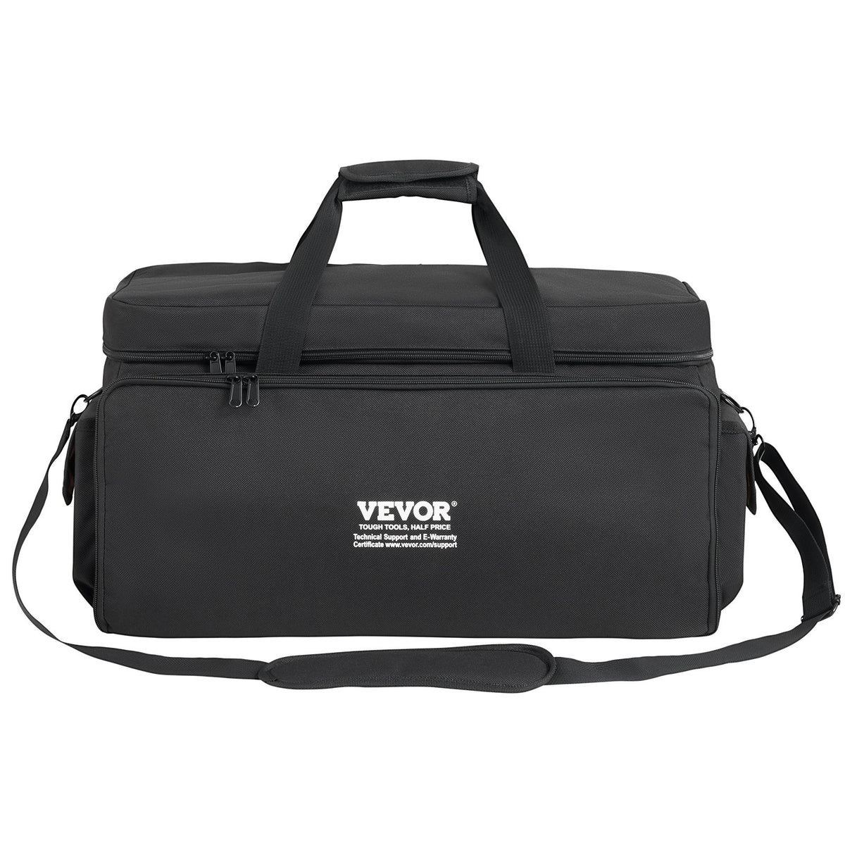 VEVOR DJ-kaablikott 60 × 30 × 32 cm, 1200D, 9 eemaldatavat vahet, õlarihmaga