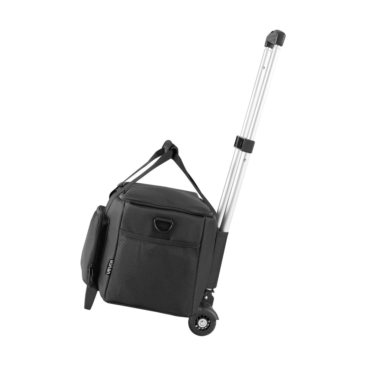 VEVOR DJ Cable Bag with Wheels, 1680D, 6 Removable Compartments, Music Equipment Storage