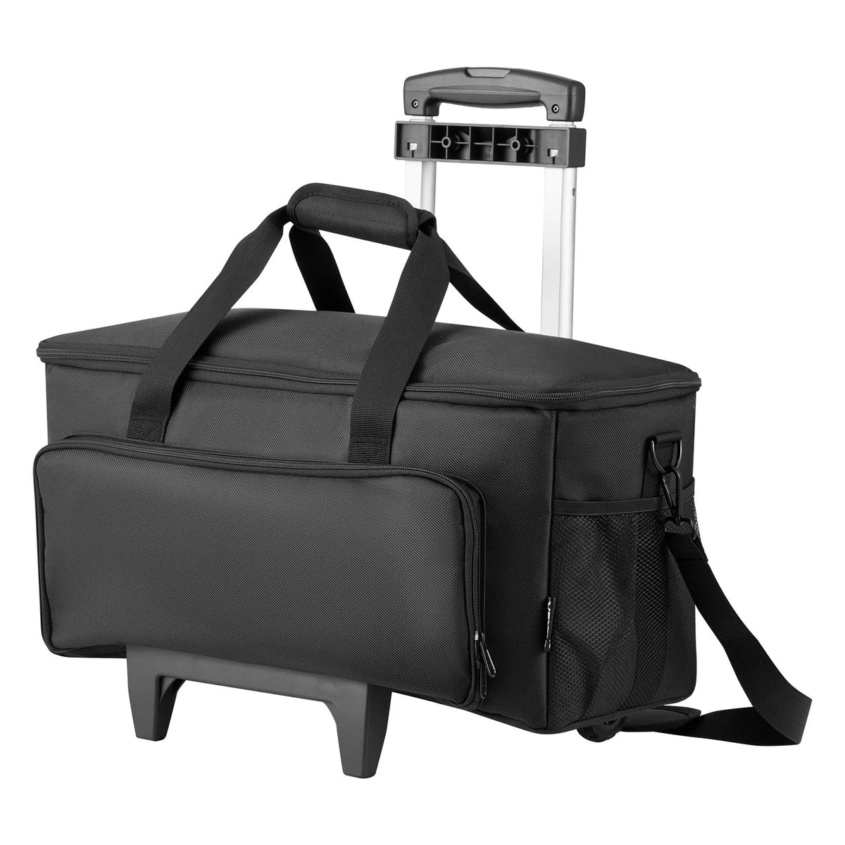 VEVOR DJ Cable Bag with Wheels, 1680D, 6 Removable Compartments, Music Equipment Storage