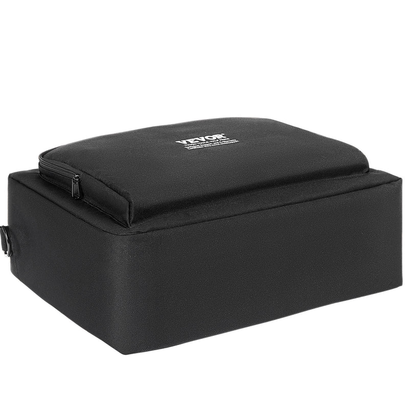 VEVOR polsterēta DJ miksera soma, 1200D Oxford audums, 1,5 m noņemama pleca siksna, 10 mm polsterējums, 490 × 220 × 390 mm uzglabāšanas soma DJ kontrolierim ar kabatu