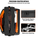 VEVOR polsterēta DJ miksera soma, 1200D Oxford audums, 1,5 m noņemama pleca siksna, 10 mm polsterējums, 490 × 220 × 390 mm uzglabāšanas soma DJ kontrolierim ar kabatu