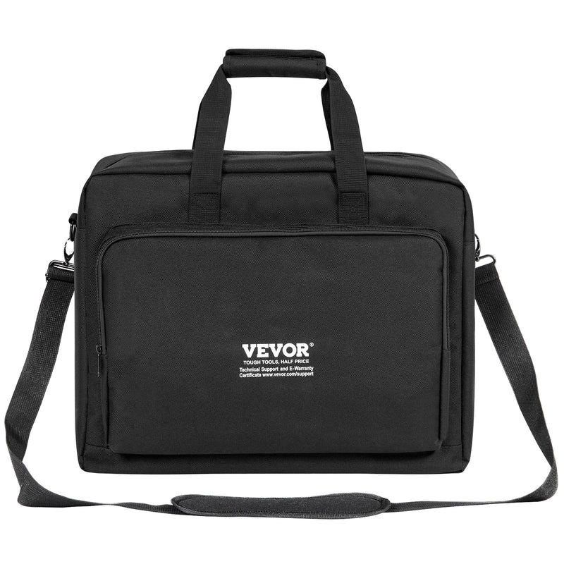 VEVOR polsterēta DJ miksera soma, 1200D Oxford audums, 1,5 m noņemama pleca siksna, 10 mm polsterējums, 490 × 220 × 390 mm uzglabāšanas soma DJ kontrolierim ar kabatu