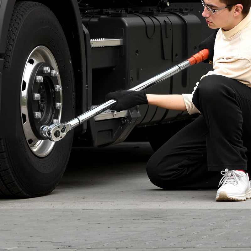 Klikšķa tipa griezes atslēga 19 mm, 136-814 Nm, divvirzienu darbība