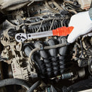 Griezes atslēga 6,35 mm, klikšķa mehānisms, 3-23 Nm, divvirzienu regulējama, ar skalām, adapteriem un pagarinājumu