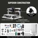 VEVOR CNC 3018 Maršrutētāja komplekts ar lāzergravētāju – 500 mW lāzergravētājs, GRBL vadības sistēma