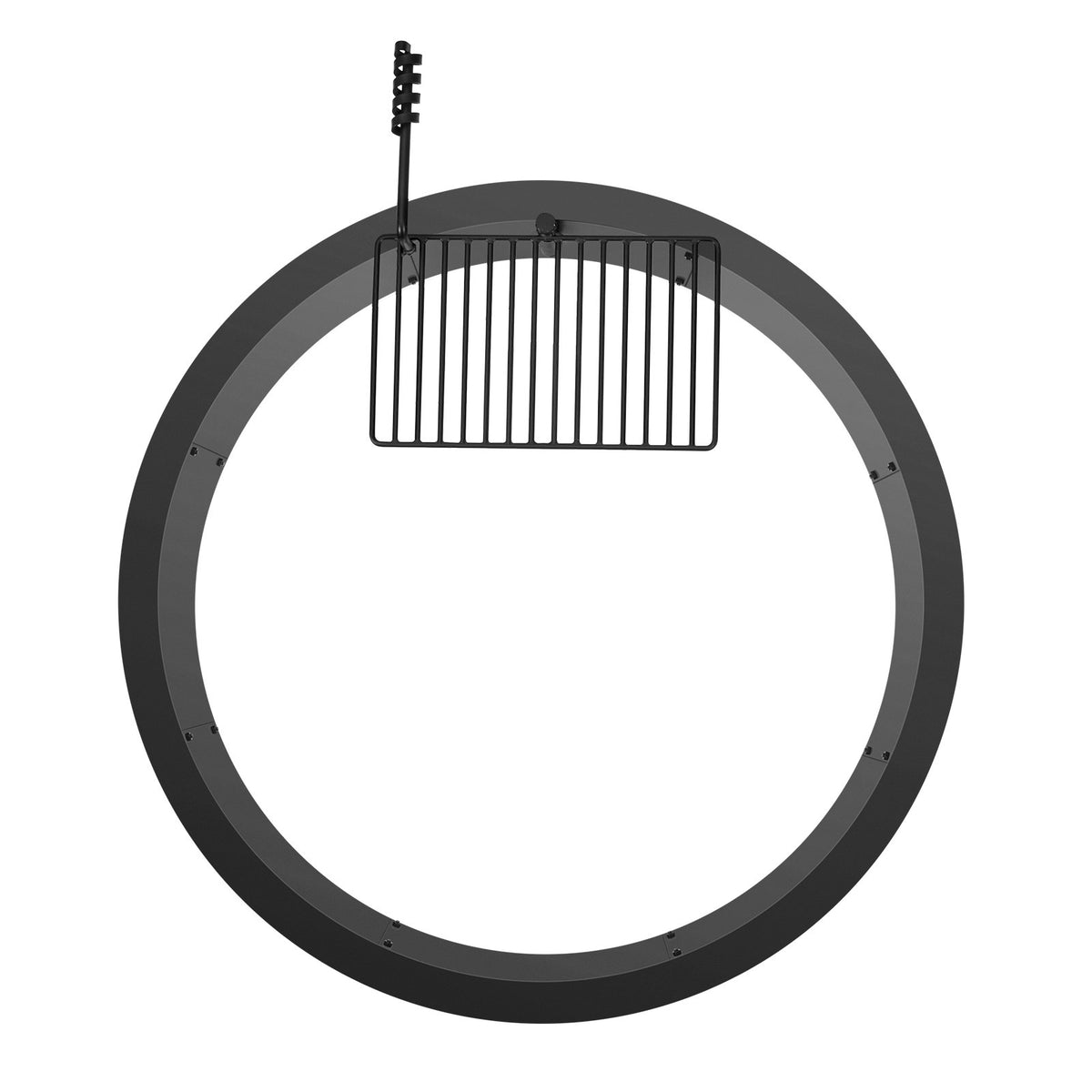 VEVOR Fire Pit Ring with Grill Function – 102 cm Outer Steel DIY Fire Pit Insert