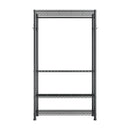 Regulējams apģērbu statīvs ar 4 līmeņiem, izgatavots no oglekļa tērauda, 227 kg kravnesība, piemērots guļamistabai, apģērbu veikalam un koridoram