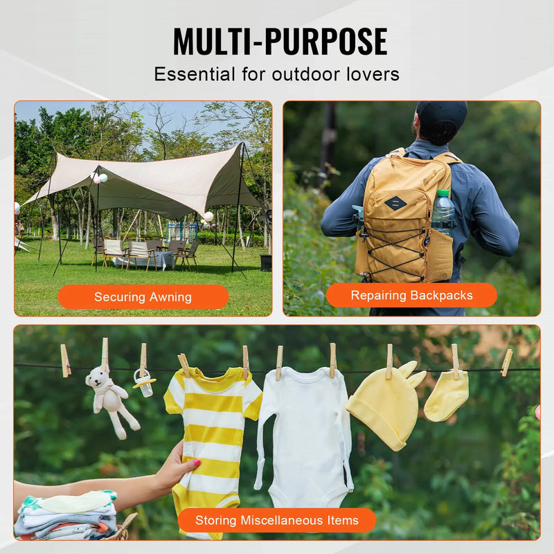 9,5 mm gumijas troses ruļļis 36 m smagas slodzes ar 100 % stiepumu