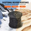 6,35 mm gumijas virve, 36 m rullis, smagā tipa gumijas stiprinājumi ar 100% izstiepumu