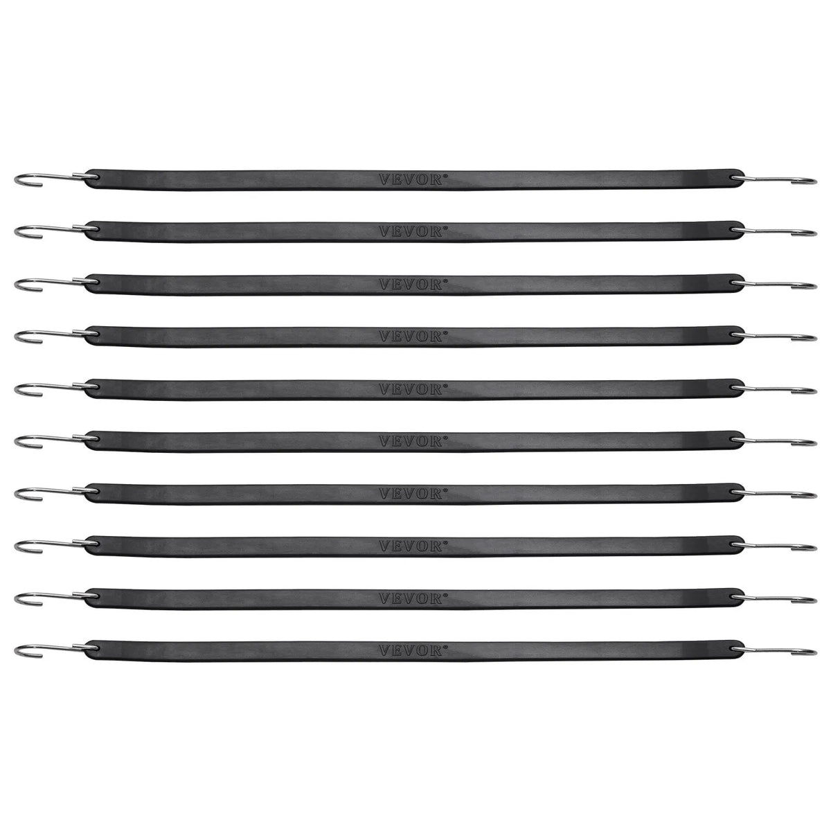 50 pcs flat bungee straps 19.8 mm with S-hook