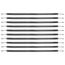 50 gab. plakanās bungee siksnas 19,8 mm ar S veida āķi