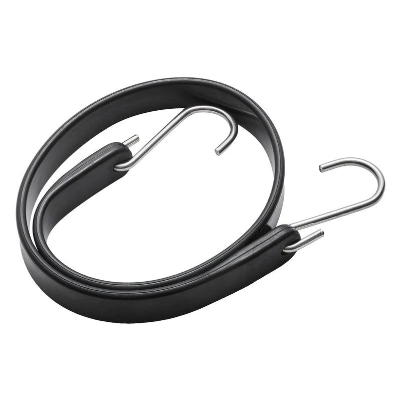 10 gab. plakano gumijas trosu komplekts 20 mm, pastiprinātas, ar S-veida āķi