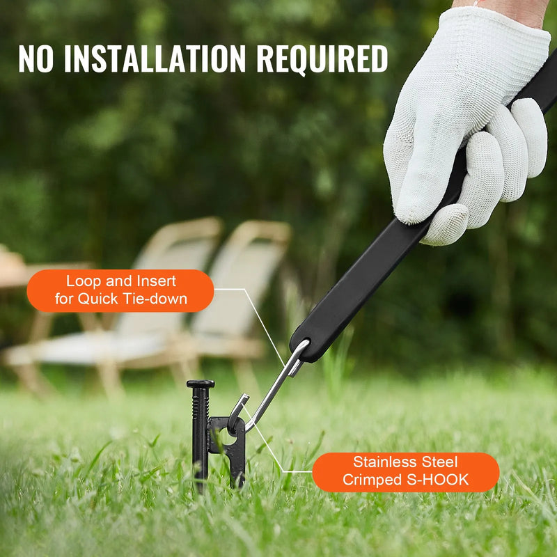 50 gab. plakano elastīgo stiprināšanas auklu komplekts 19,8 mm smagas slodzes ar S-veida āķiem