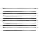 10 gab. plakanās gumijas troses komplekts 20 mm smagas slodzes ar S-veida āķiem, 91 cm