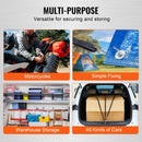 10 gab. plakanās gumijas troses komplekts 20 mm smagas slodzes ar S-veida āķiem, 91 cm