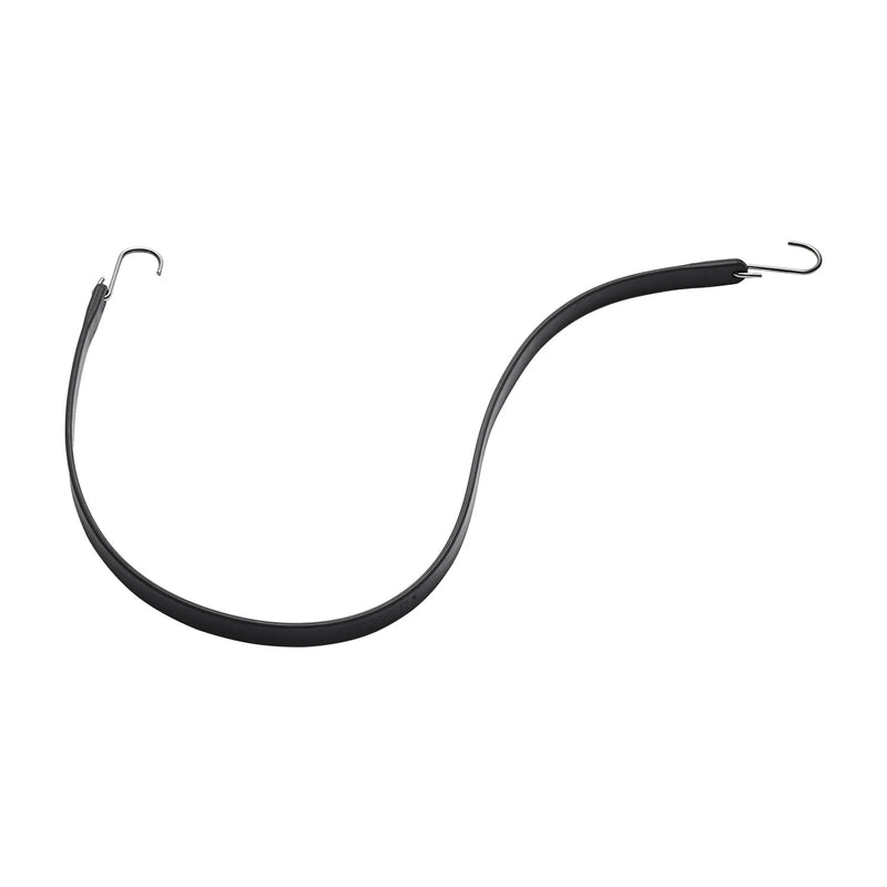 10 gab. plakanās gumijas troses komplekts 20 mm smagas slodzes ar S-veida āķiem, 91 cm