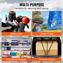 4 gab. plakanās bungee siksnas 20 mm ar S veida āķi 1,02 m