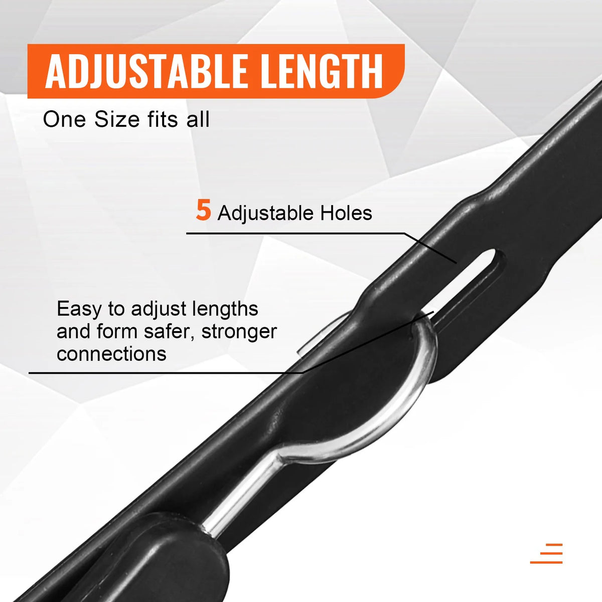 4 Pieces Flat Bungee Straps 20 mm with S-Hook 1.02 m