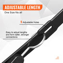 4 gab. plakanās bungee siksnas 20 mm ar S veida āķi 1,02 m