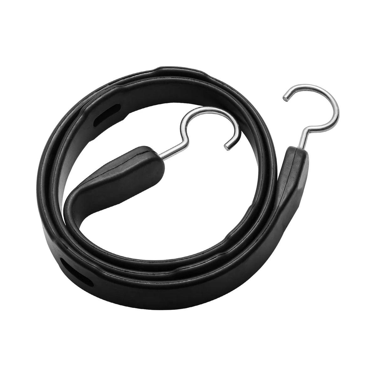 4 Pieces Flat Bungee Straps 20 mm with S-Hook 1.02 m