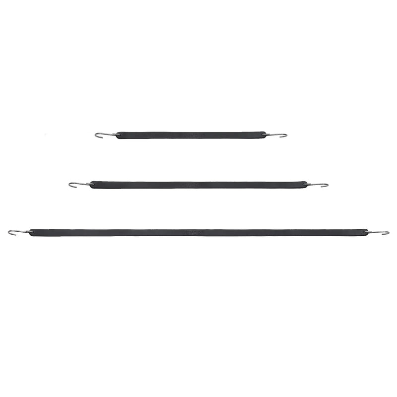 20 gab. plakano elastīgo stiprināšanas auklu komplekts 20 mm smagas slodzes ar S-veida āķiem