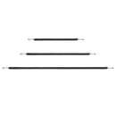 20 gab. plakano elastīgo stiprināšanas auklu komplekts 20 mm smagas slodzes ar S-veida āķiem