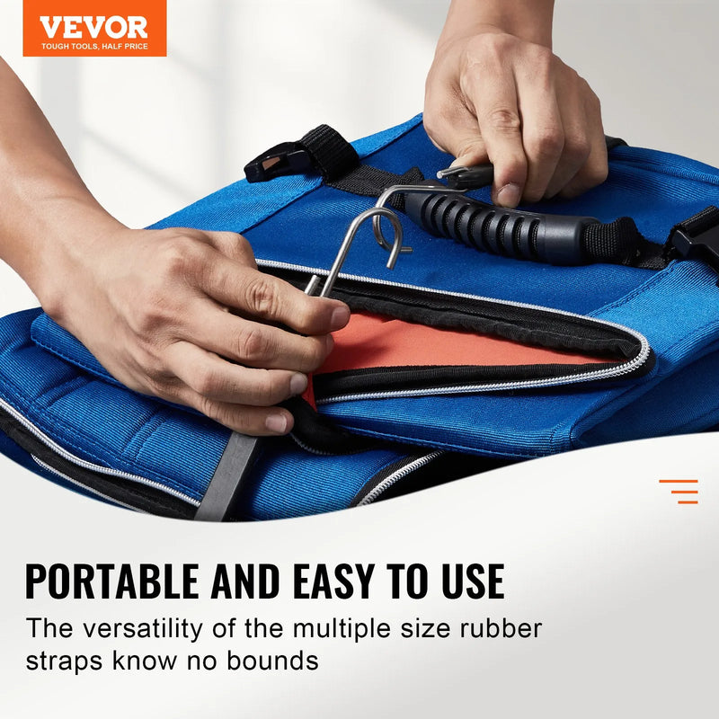 20 gab. plakano elastīgo stiprināšanas auklu komplekts 20 mm smagas slodzes ar S-veida āķiem