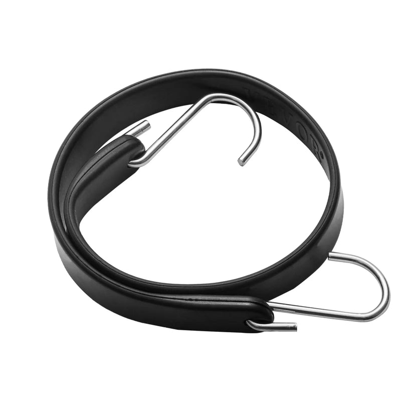 20 gab. plakano elastīgo stiprināšanas auklu komplekts 20 mm smagas slodzes ar S-veida āķiem