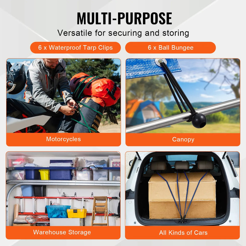 32 gab. plakanās gumijas troses komplekts 17 mm smagas slodzes ar J-veida āķiem