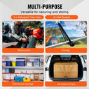 30 gab. elastīgo stiprināšanas auklu komplekts 8 mm smagas slodzes ar tērauda karabīnēm