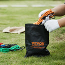 30 gab. elastīgo stiprināšanas auklu komplekts 8 mm smagas slodzes ar tērauda karabīnēm