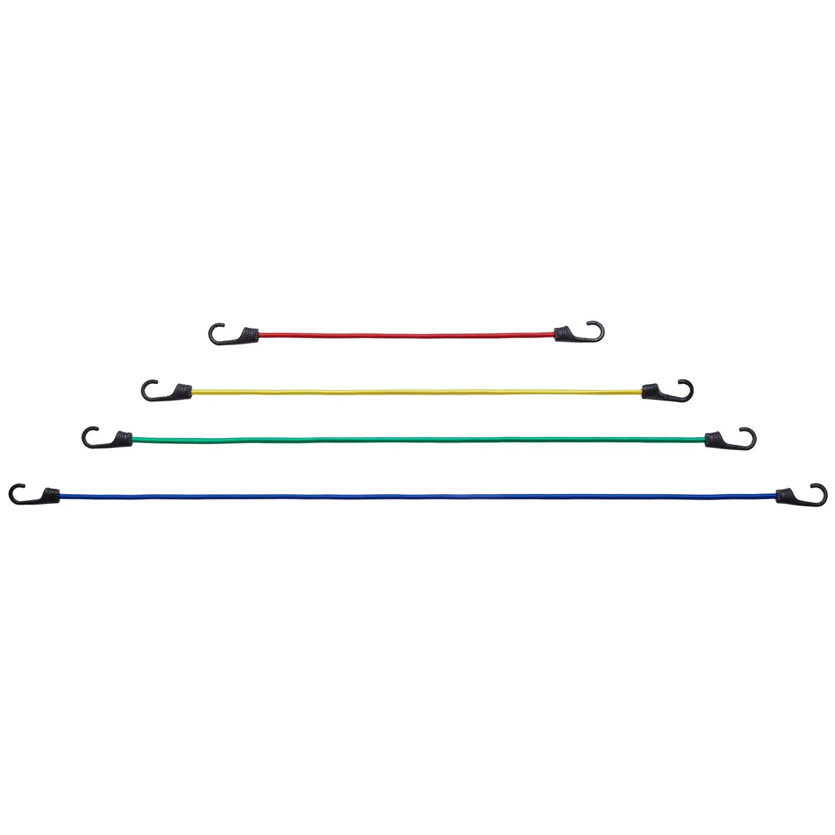 32 Piece Heavy Duty Elastic Bungee Cord Set 8 mm with A3 Steel Hooks