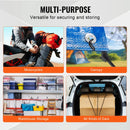 12 gab. elastīgās stiprināšanas auklas ar āķiem 81 cm smagas slodzes 8 mm melnas