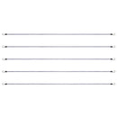 6 gab. gumijas stiprinājumi ar A3 tērauda āķiem, 183 cm smagā tipa gumijas siksnas, 12 mm