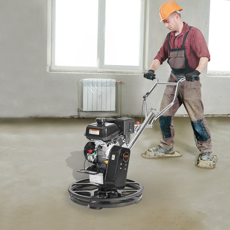 VEVOR Power Walk-Behind Cementa slīpētājs 61 cm 6HP benzīna dzinēju