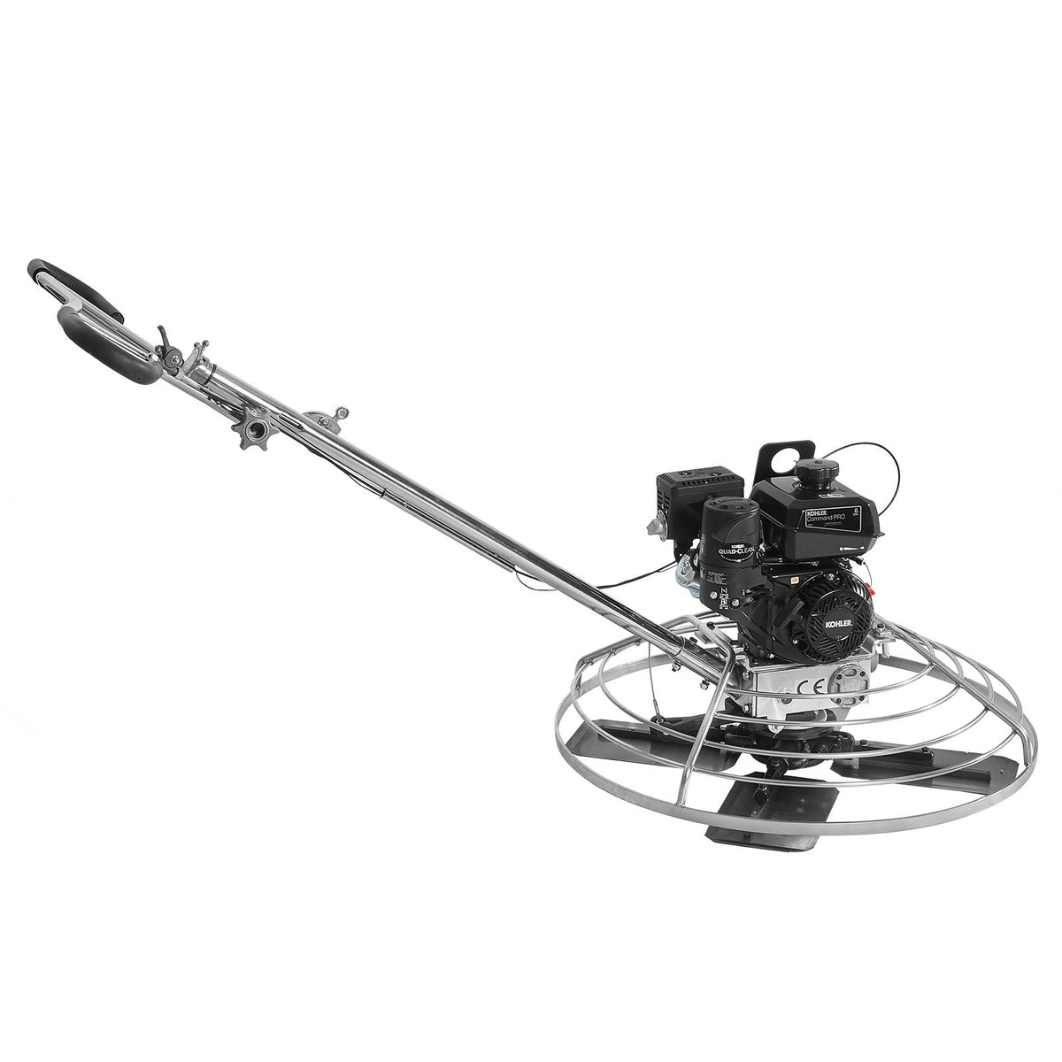VEVOR 97 cm Petrol-Powered Concrete Trowel with Floating Disc, 6 HP Engine, for Smooth Concrete Surfaces, Heavy-Duty Professional Finishing Tool with Finishing Blades, Orange