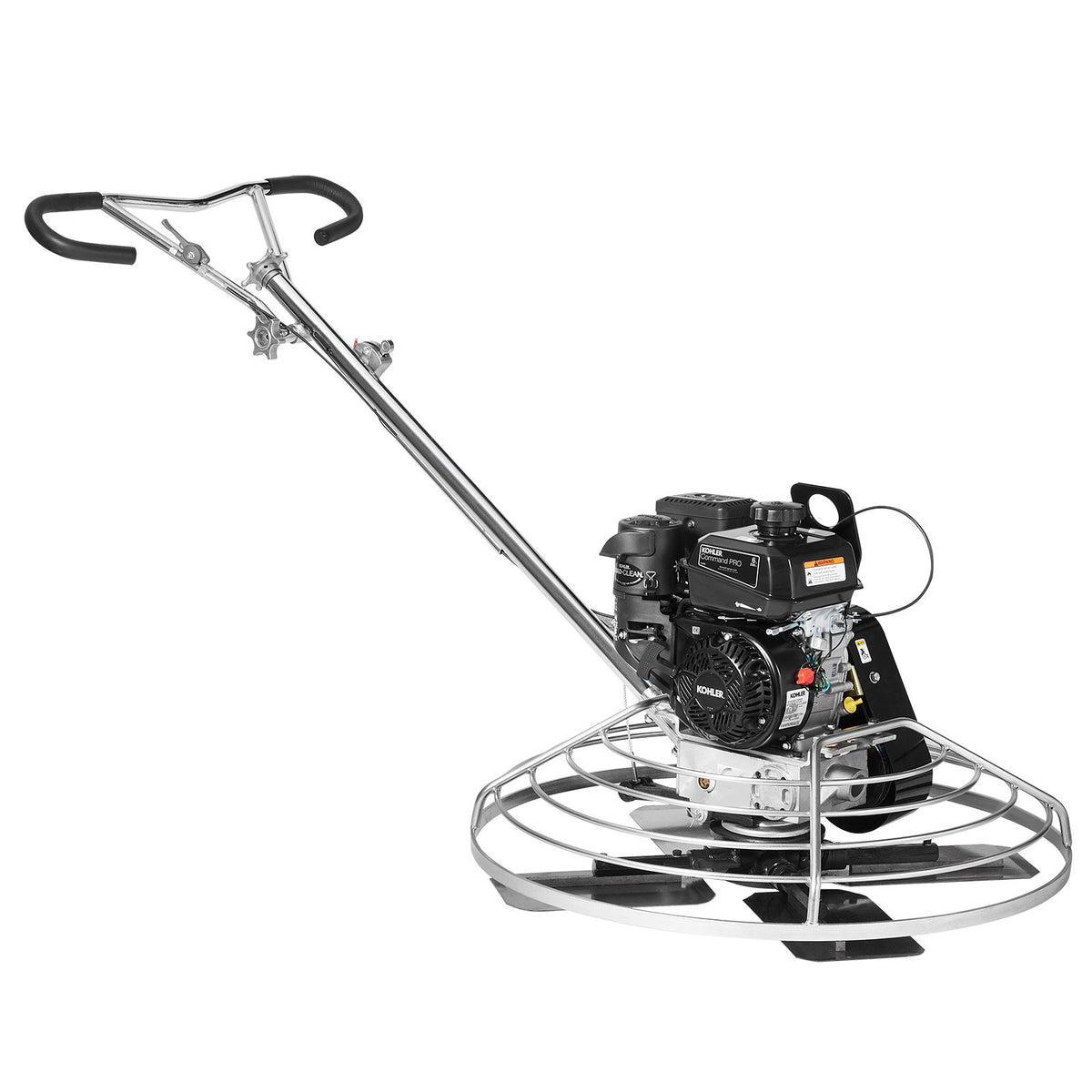 VEVOR 97 cm Petrol-Powered Concrete Trowel with Floating Disc, 6 HP Engine, for Smooth Concrete Surfaces, Heavy-Duty Professional Finishing Tool with Finishing Blades, Orange