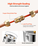19L nerūsējošā tērauda destilācijas aparāts, sastāv no fermentācijas tvertnes, tvertnes vāka un dzesēšanas katla, piemērots alkohola destilācijai