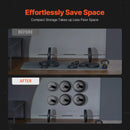 Sienas stiprināmi svaru disku turētāji 4 gab., 50 mm, mājas treniņiem