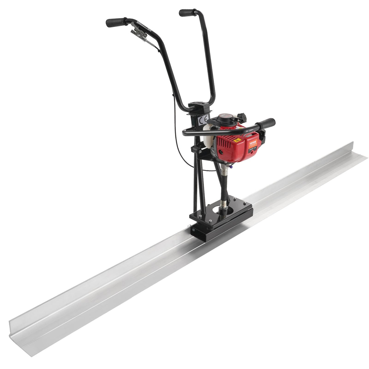 VEVOR 244.5 cm 6500 RPM Gas Concrete Grinder with Aluminium Screed and Vibrating Motor