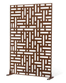 Metāla privātuma ekrāns 91 × 183 см āra norobežošanai, brūns