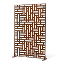 Metāla privātuma ekrāns 91 × 183 см āra norobežošanai, brūns