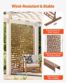 Metāla privātuma ekrāns 91 × 183 см āra norobežošanai, brūns