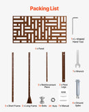 Metāla privātuma ekrāns 91 × 183 см āra norobežošanai, brūns