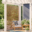 Metāla privātuma ekrāns 91 × 183 см āra norobežošanai, brūns